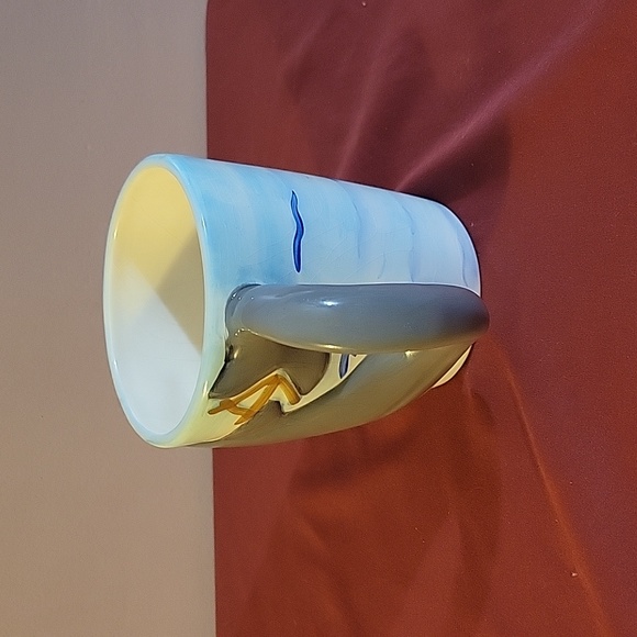 Dolphin Mug Certified International Whale Ocean Tail Handle Large Cup 16oz 3D - Picture 4 of 6